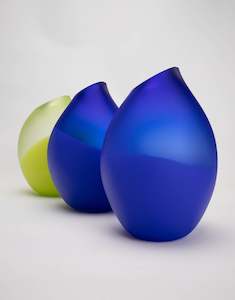 Glass: Small Hot Pocket - Cobalt Blue # 1