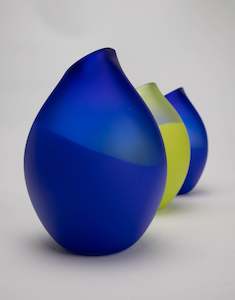 Glass: Small Hot Pocket - Cobalt Blue # 3
