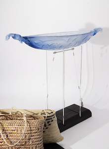 Mike Cameron: Cobalt Blue & Gray Waka with Celtic Dogs