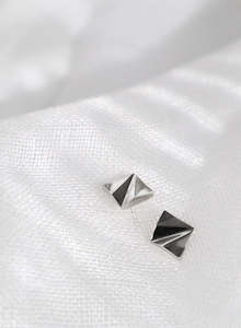Holly Howe: Facet Studs - Sterling Silver