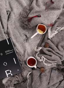 Luxury Throws The Poi Room: Ma (White) Luxury Throw