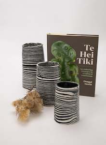 Mystery Creek Ceramics: Nerikomi Black Large Vase