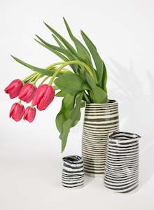 Mystery Creek Ceramics: Nerikomi Black Pourer - Large