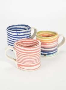 Mystery Creek Ceramics: Nerikomi Rainbow Mug - Small