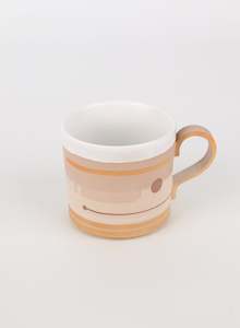 Handiceramics: Brike Red Geometric Decor Mug