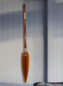 Mike Cameron: Crystal Glass Hoe on a timber base