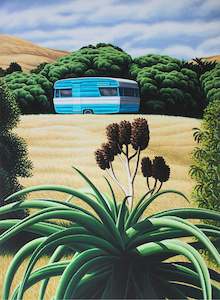 Holidays: Wainui Caravan - Giclée Print