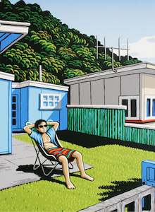 Holidays: Timeout In Tongaporutu - Screen Print