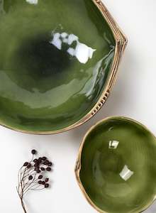 Shell Salad Bowl Green