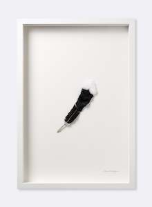 Cathy Brickhill: Huia Feather - 3D Embroidery