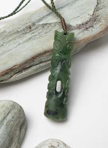 Deane Moreton: Pounamu Tiki Pou Pendant