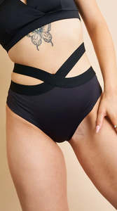 Pole Bottoms: Tara Low Waist - Strappy Scrunch Low Waist Bottoms Recycled