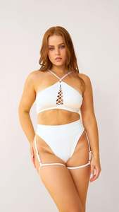 Pole Tops: Criss Cross Halter Top