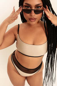 Reversible Black/Beige Set