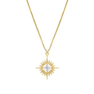 Lindi Kingi Design: A Dusting of Jewels - Starburst Necklace  | Gold