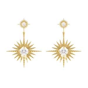 Lindi Kingi Design: A Dusting of Jewels - Solar Earrings | Gold