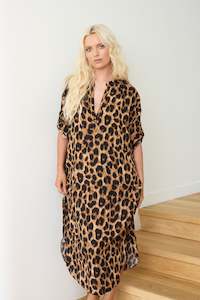 Mid Length Kaftan LEOPARD