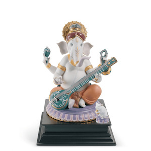 Veena Ganesha Figurine. Limited Edition