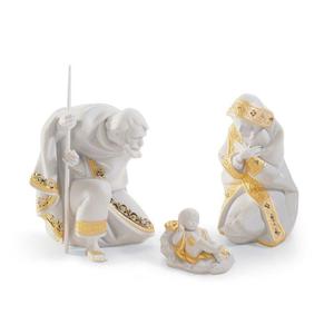 Silent Night Nativity Set - Golden Lustre (Re Deco)