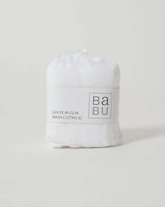 Baby Gift Hampers & Baskets: Babu Gauze Muslin Wash Cloth Set (6 pack)