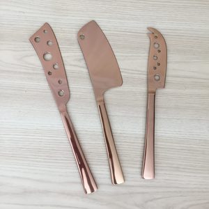 Shiny Copper Cheese Knife – 3 designs
