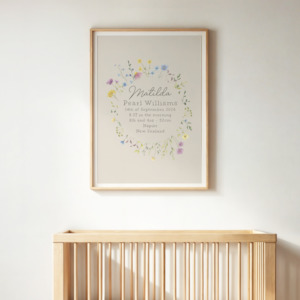 The Posy - Birth Poster