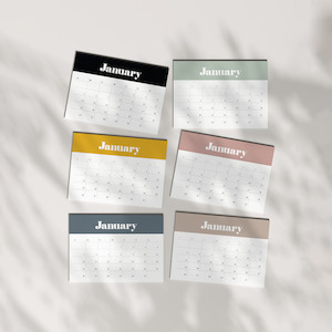 Calendar Sheets - Retro