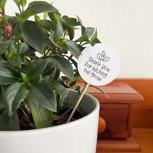 Thank You For Helping Me Grow - Quirky Gift Tags