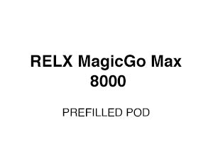 Relx Vapes: RELX MagicGo Max 8000 Prefilled Pod