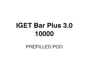 IGET Bar Plus 3.0 10000 Puffs Prefilled Pod