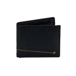 Living: Greenwood Leather | Wildera Leather “Hudson” Men’s Bifold Black Wallet – RFID Protection