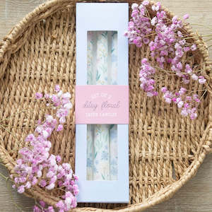 Giftwear: Set of 3 Ditsy Floral Taper Candles