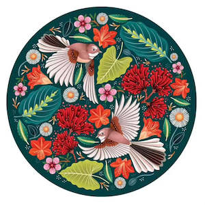 Catherine Marion | Chirpy Fantails 1000 pc Round Jigsaw