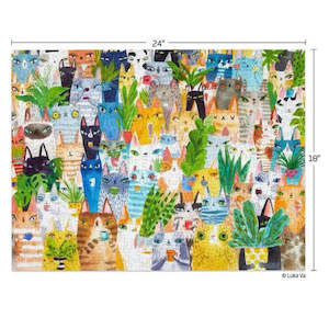 Giftwear: Cat Plant Exchange 500 piece Jigsaw