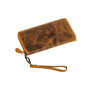 Accessories: Greenwood Leather Wallet | 'Broome' in Camel