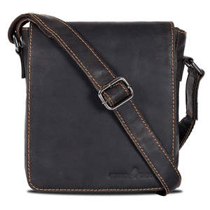 Accessories: Greenwood Leather | Shoulder Bag 'Luna' - Brown