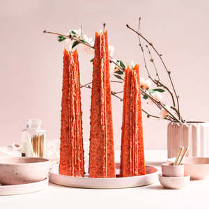 Candle: Living Light Candles | Guava Passion - Orange - Icicle Candles