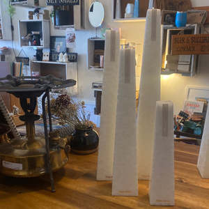 Candle: Living Light Candles | Pinot Blanc - White - Icicle Candles