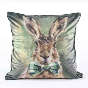 Mm Linen: MM Linen | PAWTRAITS Hare Tie Cushion