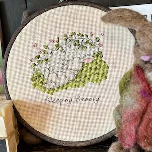 Kids Baby: 'Sleeping Beauty' Cross Stitched by Deanna
