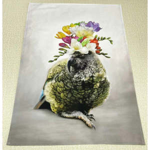 Freesia Kahlo Tea Towel