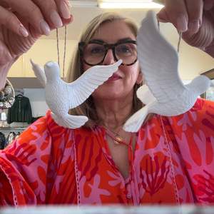 White Doves Hanging Decorations