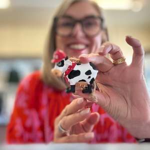 New Zealand Dairy Cow Christmas Ornament