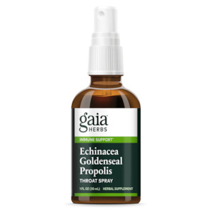 Gaia Herbs: Echinacea Goldenseal Propolis Throat Spray