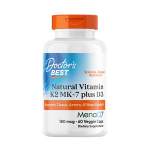 Natural Vitamin K2 MK-7 with MenaQ7® plus D3