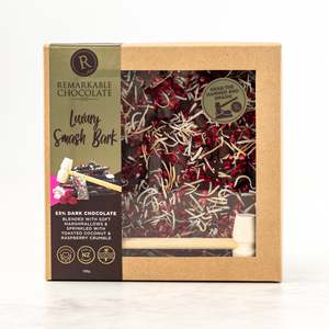 Smash Bark: Marshmallow, Toasted Coconut & Raspberry Block | Smash Bark
