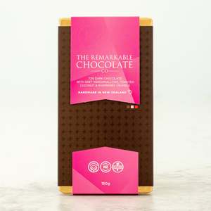 Luxury Bars: Marshmallow, Coconut & Raspberry | 72% Dark Chocolate Block