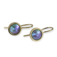 Products: 9ct Gold & Paua Pearl Earrings Jens Hansen