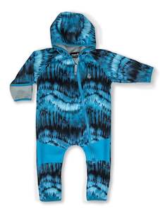 Baby Toddler All Weather Fleece Onesies: All-Weather Fleece Onesie - Stone Tie Dye
