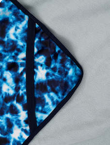 Outlet: All-Weather Fleece Blanket - Blue Tie Dye